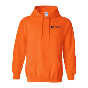 Men/Unisex Gildan Heavy Blend Hooded Sweatshirt -- Safety Orange, $25
