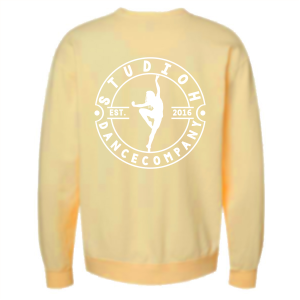 Unisex Hanes ComfortWash Unisex Crew Sweatshirt -- Summer Squash