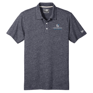 Men/Unisex New Era Slub Twist Polo -- True Navy Twist