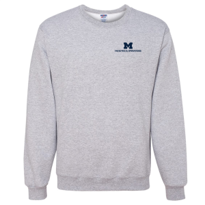Men/Unisex Jerzees 8 Oz., 50/50 Nublend Fleece Crewneck Sweatshirt -- Ash, $27