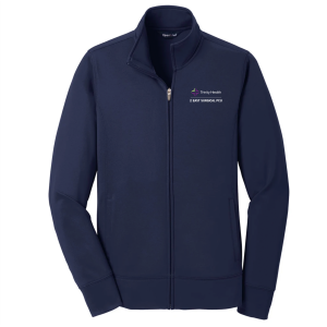 Ladies Sport Tek Sport Wick Fleece Full Zip Jacket -- Navy