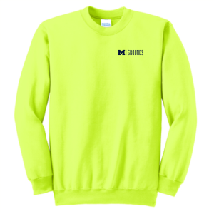 Men/Unisex Port and Company Tall Ultimate Crewneck Sweatshirt -- Safety Green, $22