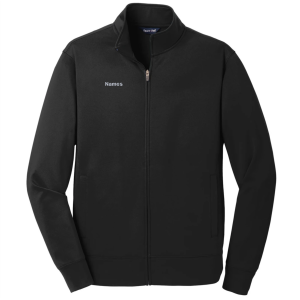 Men/Unisex Sport-Tek Sport-Wick Fleece Full-Zip Jacket -- Black