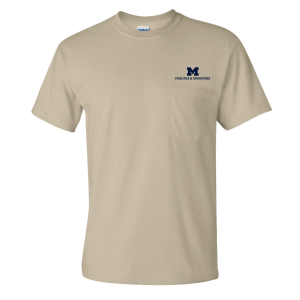 Men/Unisex Gildan Ultra Cotton T-Shirt with Pocket -- Sand, $20