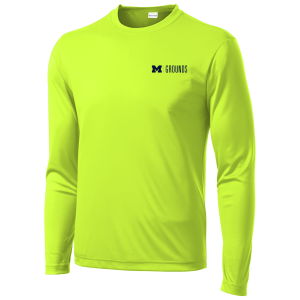 Men/Unisex Sport Tek Long Sleeve Wicking Competitor Tee -- Neon Yellow, $12