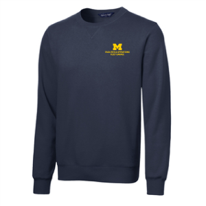 Men/Unisex Sport-Tek Crewneck Sweatshirt -- True Navy, Fleet Garage, $35