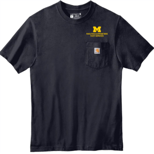 Men/Unisex Carhartt Tall Workwear Pocket Short Sleeve T-Shirt -- Navy, Fleet Services, $36