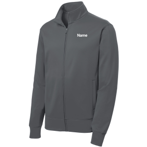Men/Unisex Sport-Tek Sport-Wick Fleece Full-Zip Jacket -- Dark Smoke Grey