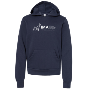 Youth Bella+Canvas Sponge Fleece Hooded Sweatshirt -- Navy