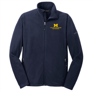Men/Unisex Eddie Bauer Full Zip Microfleece Jacket  -- Navy, Fleet Services, $44