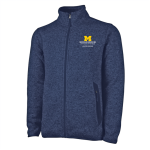Men/Unisex Charles River Heathered Fleece Jacket -- Navy Heather, $55