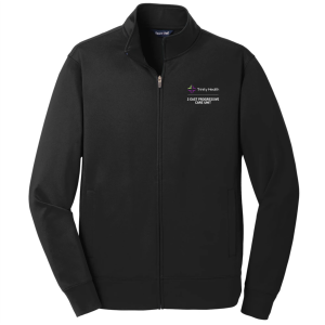 Men/Unisex Sport-Tek Sport-Wick Fleece Full-Zip Jacket -- Black