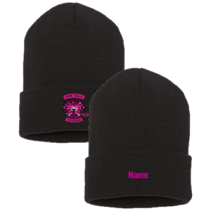 Men/Unisex Yupoong Knit Hat with Cuff -- Black