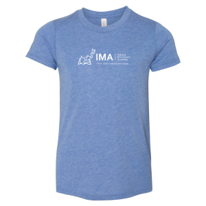Youth Bella+Canvas Tri-Blend Tee -- Blue Triblend