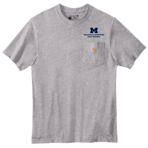 Men/Unisex Carhartt Tall Workwear Pocket Short Sleeve T-Shirt -- Heather Grey, Fleet Services, $36