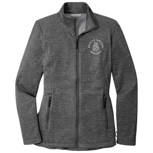 Women's Port Authority Collective Striated Fleece Jacket -- Sterling Grey Heather