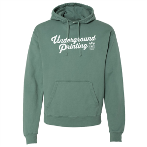 Unisex ComfortWash Garment Dyed Hooded Pullover Sweatshirt -- Cypress Green