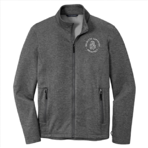 Men/Unisex Port Authority Collective Striated Fleece Jacket -- Sterling Grey Heather