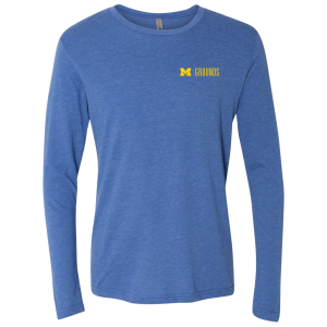 Men/Unisex Next Level Soft Fitted Triblend Long Sleeve Tee -- Vintage Royal, $21