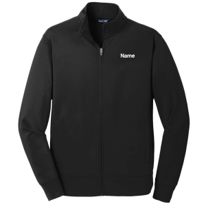 Men/Unisex Sport-Tek Sport-Wick Fleece Full-Zip Jacket -- Black