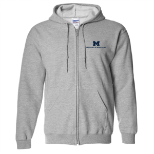 Men/Unisex Gildan Full Zip Hooded Sweatshirt -- Sport Grey, $40