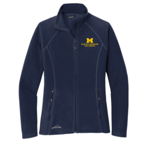 Ladies Eddie Bauer Full Zip Microfleece Jacket  -- Navy, Fleet Services, $44