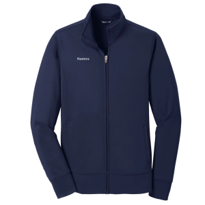 Ladies Sport Tek Sport Wick Fleece Full Zip Jacket -- Navy