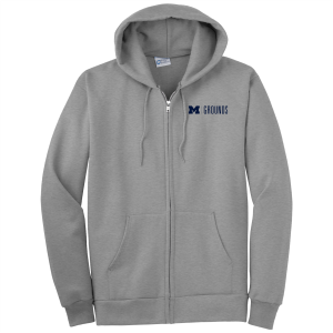Men/Unisex Port and Company Tall Ultimate Full-Zip Hooded Sweatshirt -- Athletic Heather, $38