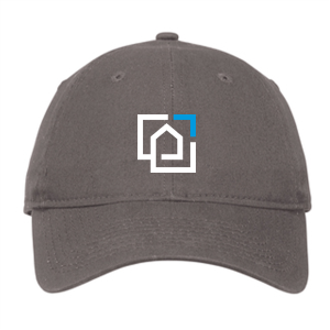 Men/Unisex New Era Adjustable Unstructured Hat -- Graphite -- Logo Only