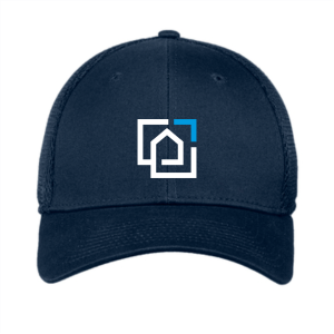 Men/Unisex New Era Stretch Mesh Hat -- Deep Navy -- Logo Only