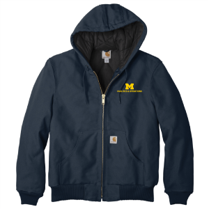 Men/Unisex Carhartt Quilted-Flannel-Lined Duck Active Jacket -- Dark Navy, $135