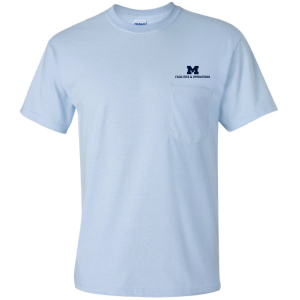 Men/Unisex Gildan Ultra Cotton T-Shirt with Pocket -- Light Blue, $20