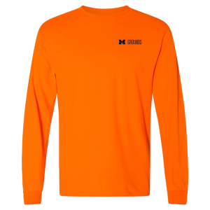 Men/Unisex Gildan DryBlend 50/50 Longsleeve T-Shirt -- Safety Orange, $12