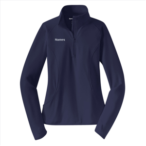 Ladies Sport Tek Sport Wick Stretch Half Zip Pullover -- True Navy