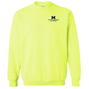 Men/Unisex Gildan Heavy Blend Crewneck Sweatshirt -- Safety Green, Fleet Services, $15