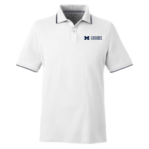 Men/Unisex Nautica Deck Polo -- White / Nautica Navy, $55