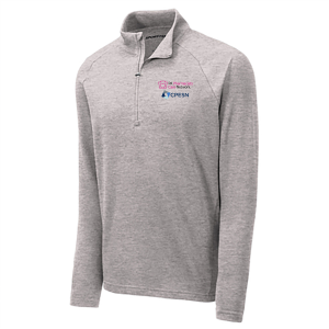 Sport-Tek Lightweight French Terry Quarter-Zip Pullover -- Heather Grey