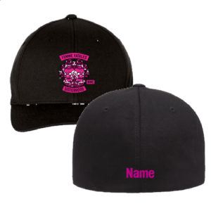 Men/Unisex Yupoong Flexfit Mid Profile Hat -- Black