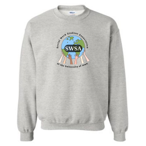 Men/Unisex Gildan Heavy Blend Crew Neck Sweatshirt -- Ash