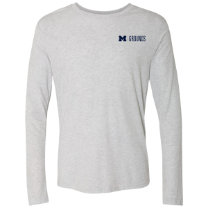 Men/Unisex Next Level Soft Fitted Triblend Long Sleeve Tee -- Heather White, $21