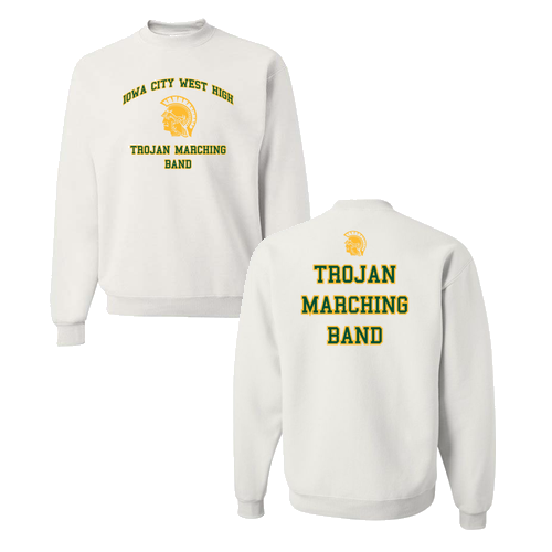 Jerzees 8 Oz., 50/50 Nublend Fleece Crew -- White