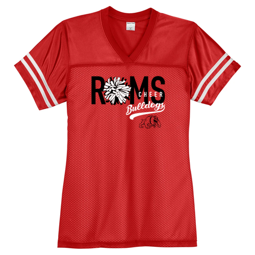 Sport-Tek Ladies Posicharge Replica Jersey -- True Red / White