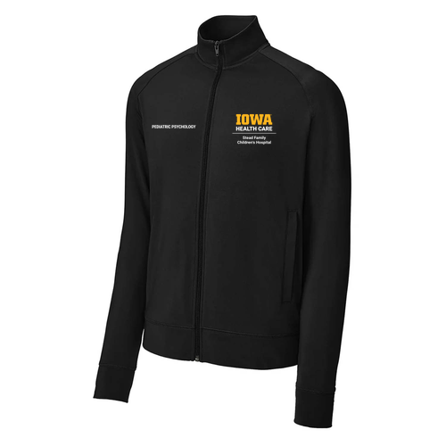 Sport-Tek Sport-Wick Stretch Full-Zip Cadet Jacket -- Black