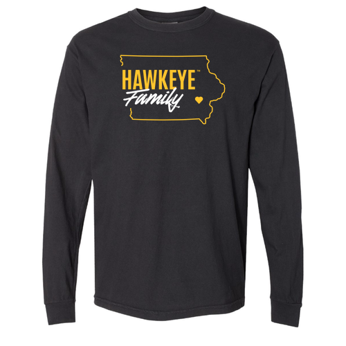 Comfort Colors Unisex Garment-Dyed Heavyweight Long Sleeve T-Shirt -- Black