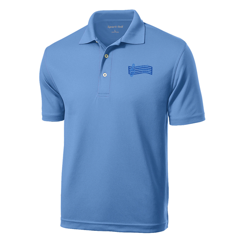 Mens/Unisex Sport Tek Dri Mesh Sport Shirt -- Blueberry