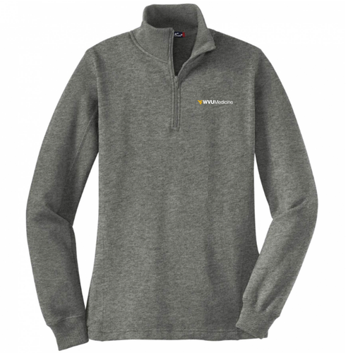 Sport Tek Ladies Quarter Zip Sweatshirt -- Vintage Heather
