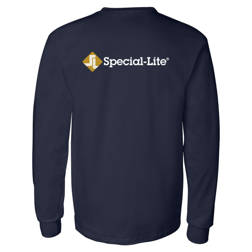 Gildan Long Sleeve Pocket Tee -- Navy