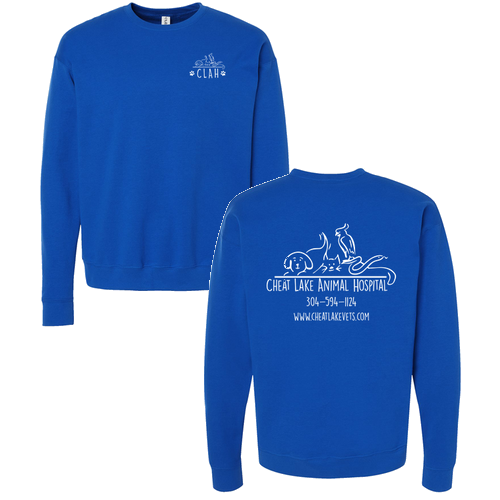 Tultex Fleece Crewneck Sweatshirt -- Royal