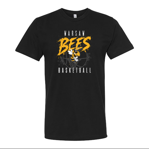 Adult Bees American Apparel  Fine Jersey T-Shirt -- Black