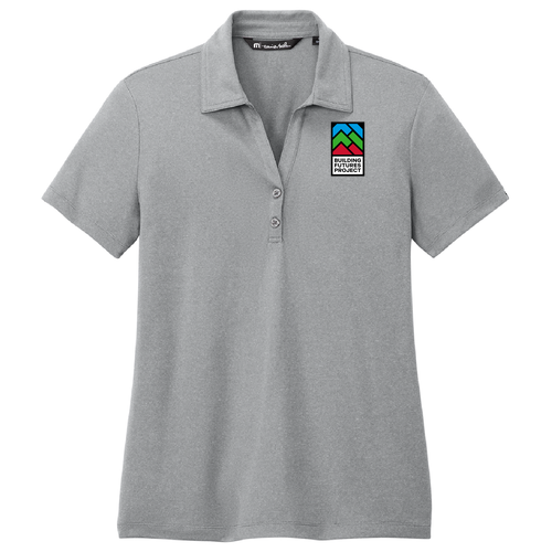 [HIDE] Travismathew Ladies Coto Performance Polo -- Quiet Shade Grey Heather